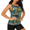 thumbnail image 2 of Lsque Goal Time Printed Workout Tank Tops for Women, Athletic Sports Tank Tops, Compression Sleeveless Dry Fit Shirts,Sleeveless Yoga Shirt-Small, 2 of 9