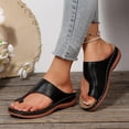 thumbnail image 5 of Beach Sandals, Cute Sandals for Women, Womens Comfort Wedge Sandals: Soft Cushion & Orthopedic for All-Day Walking - Non-Slip 1.96" Heel for Stability - for Comfort Seekers, Black 5.5, 5 of 8