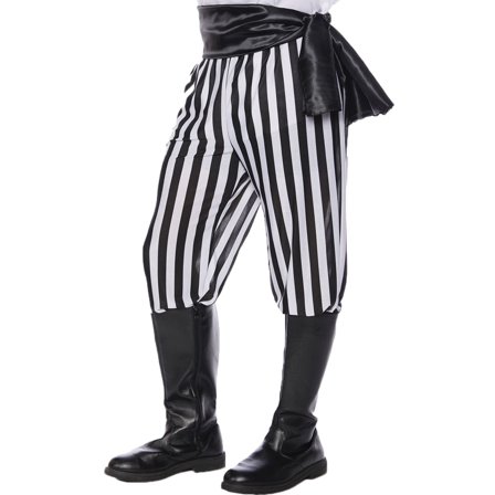 Underwraps Mens Costume Pirate Pants - Halloween Accessories for Pirate Theme Party, Cosplay Themed Events, Movie Props