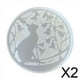 thumbnail image 1 of Modelo de posavasos navideños,Modelo de posavasos navideños Modelo de portavasos,Estera para tazas DIY Modelo de bandeja de silicona Artesanía decorativa,Taza de café Fabricación de joyas, 1 of 8