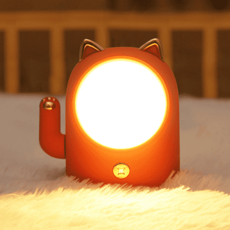 

Night Light Dimmable Night Light Lamp for Baby 3 Color Led Stepless Brightness Lucky Cat Style Eye-Caring Kids Night Light Suitable(Red)