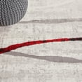 thumbnail image 6 of SAFAVIEH Skyler Elouise Geometric Striped Area Rug, Ivory Grey/Red, 8' x 10', 6 of 7