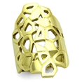 thumbnail image 1 of Alamode TK1446-6 Bague en Acier Inoxydable Or IP pour Femmes Sans Pierre - Taille 6, 1 of 1