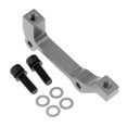thumbnail image 2 of Durable Bike Disc Brake Bracket Adaptor Mounting Holder Alloy - Titanium Color, as described, 2 of 10