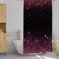 thumbnail image 3 of Pink Galaxy Shower Curtain 72x72, Waterproof Washable Polyester Bathroom Curtain, Galaxy Bath Curtain with 12 Plastic C Hooks, Machine Washable Fabric Bath Curtain for Bathroom Decor, 3 of 5