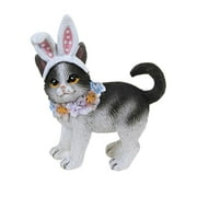 Easter Easter Cat Polyresin Feline Bunny Ears Flowers Ea14918 Ears