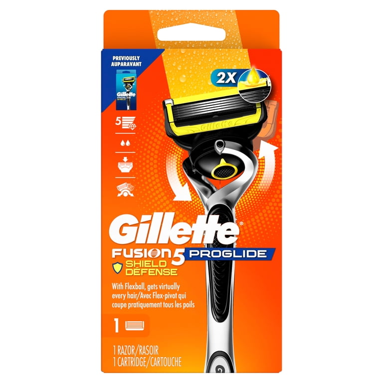 Gillette, Fusion5 ProGlide Shield men's Razor, 1 Handle 1 Refill