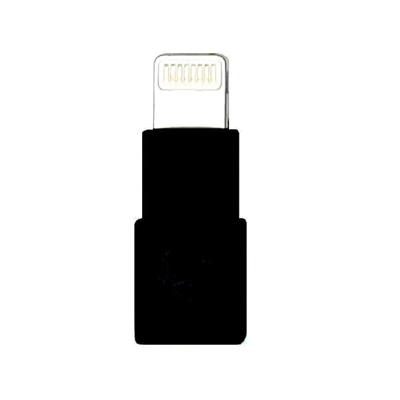 KOKKIA Slim_Lightning_Extender_Black : Petit, Slim Rallonge Mâle à Femelle compatible avec Connecteur Lightning, compatible avec iPhone, iPad, iPod wit