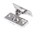 thumbnail image 2 of 1Pc 90 Degree Solid Door Latch Bolt 304 Stainless Steel Lock Sliding Door Right Angle Buckle (Silver), 2 of 7