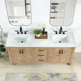thumbnail image 5 of Javier 72" Bath Vanity in Spruce Antique Brown with White Grain Stone and Mirror, 5 of 20
