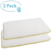 Pet Mat Liners for Carriers Crate Kennel -  Cozy Comfy Highly Absorbent Pads - Washable - 2 PACK Of Cozy Bed For Dog Cat