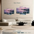 thumbnail image 4 of Elephant Stock Lake Tahoe Nightfall Wall Art - Horizontal Multi Panel Canvas - Living Room Wall Decor - Nature Multi Panel - Pink And Gray Decor - 52" x 32", 4 of 8