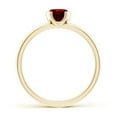 thumbnail image 2 of ANGARA Natural Semi Bezel-Set Ruby Solitaire Engagement Ring in 14K Yellow Gold for Women (Size-5mm) | July Birthstone, Birthday, Anniversary, Jewelry Gift for Women | Natural Ruby Ring, 2 of 9