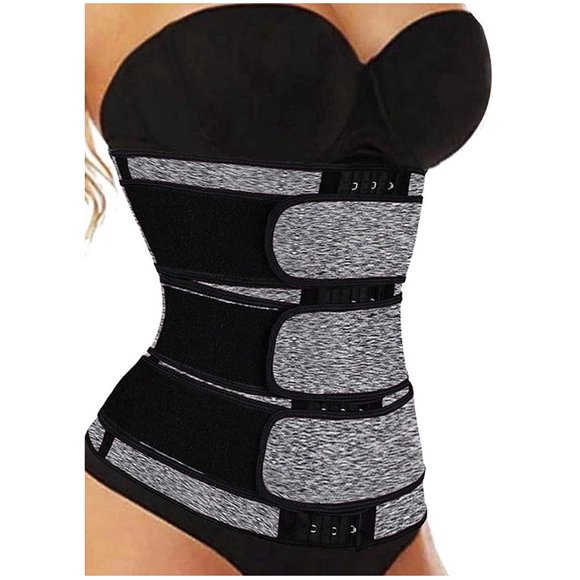 Corset Trois Sport Tunique Femme Élégant avec Plastron Ceintures Corset Mode Gainant Justaucorps avec Soutien-Gorge