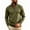 Army Green, variant on TKKCS Mens Quarter Zip Pullover Sweatshirt Long Sleeve Casual Lounge Stand Collar Regular Fit Hoodless Sweatshirt with Pockets Army Green S