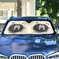 thumbnail image 4 of Yayeee Car Windshield Sun Shade Universal Fit Front Visor Protector, Beige Astronaut Space, 4 of 8