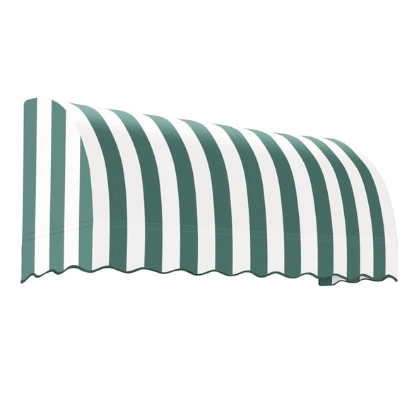 Awntech 8.38 Ft Savannah Waterfall Closed-Sides Awning Canopy (100.5in x 31in x 24in), Forest/White Stripe