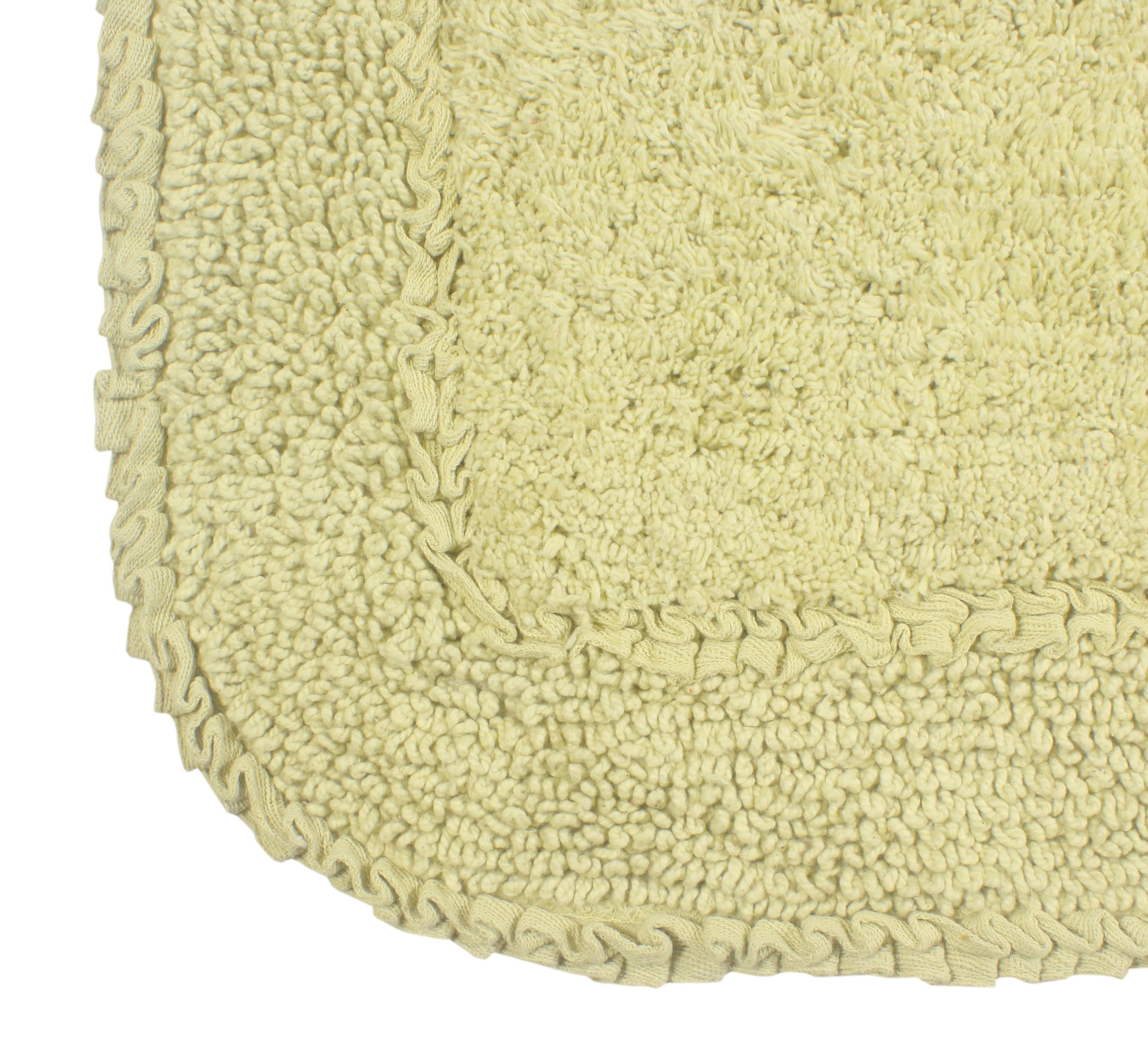 Home Weavers Radiant Collection Bathroom Rug 100% Cotton Bathroom Rugs Set, Washable Rug, Soft Cotton and Absorbent bath Rug, Kitchen Mat, Bath Rug, Bath Floor Mat Non Slip, 21"x54" Runner, Green
