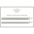 thumbnail image 5 of Exclusive Home Topper Double Curtain Rod and Finial Set, Matte Silver, 66"-120", 5 of 5