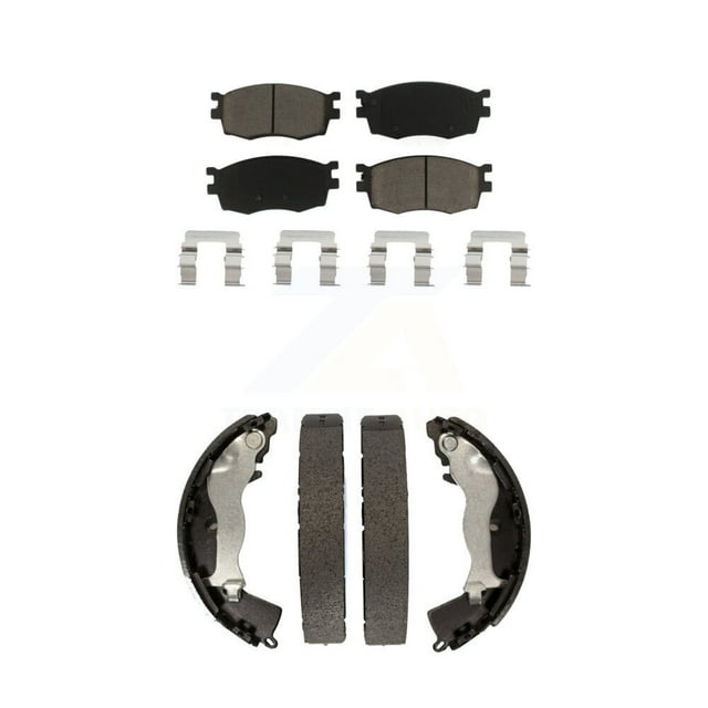 Transit Auto Front Rear Ceramic Brake Pads and Drum Shoes Kit for Car Hyundai Accent Kia Rio Rio5 KCN-100418