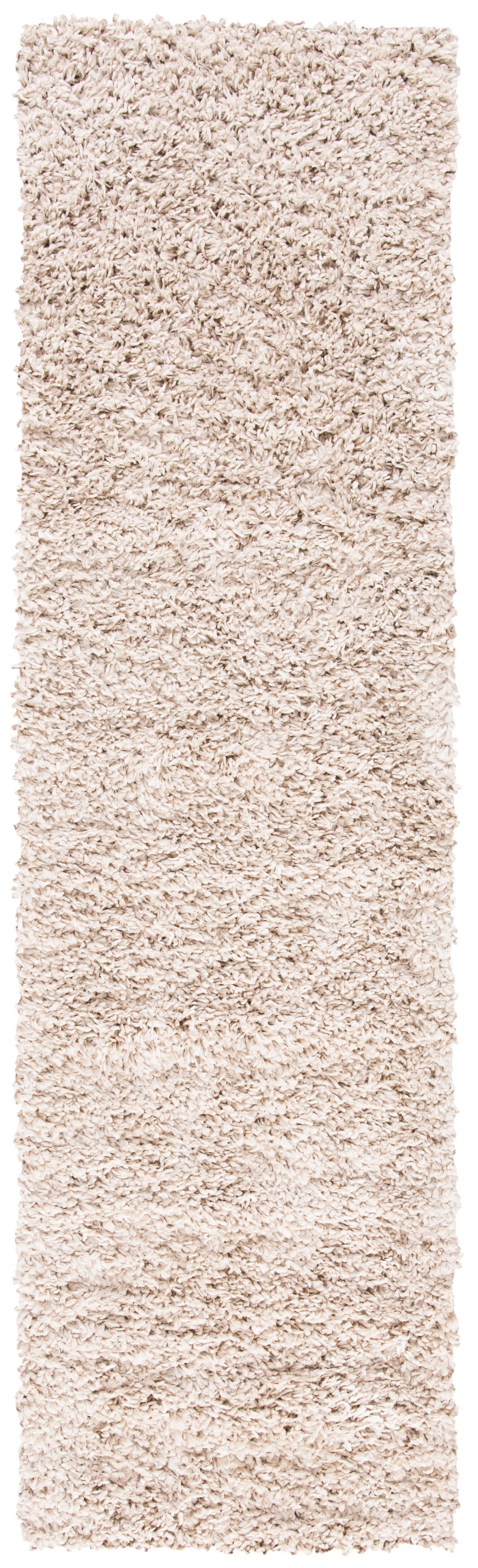 SAFAVIEH August Sophia Solid Shag Runner Rug, Beige, 2' x 13'