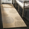 thumbnail image 3 of SAFAVIEH Soho Brisbane Floral Wool Runner Rug, Beige/Multi, 2'6" x 8', 3 of 10