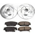 thumbnail image 3 of PowerStop Front Z23 Evolution Sport Carbon-Fiber Ceramic Brake Pad and Drilled & Slotted Rotor Kit Fits: HYUNDAI KIA Select Models K7355, 3 of 10