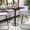 Mahogany, variant on Emma + Oliver 30" Square Walnut Laminate Bar Table Top-18"RD Base/Foot Ring