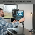 thumbnail image 5 of VIVO Black Dual 17" to 32" Monitor and Laptop Pneumatic Arm Desk Mount, 5 of 8