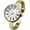 Gold, variant on Collections Women’s Japanese Quartz Big Face 36mm Watch with Mini Metal Cuff Bangle – Elegant Fashion Watch