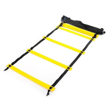 7 Meter 13-Step Training Ladder, Soft Speed Ladder for Football, Soccer, Energy Training, Jumping, and Agility Drills for Athletes, Kids, and Professional Trainers