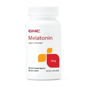 GNC Melatonin 3mg | Vegetarian | Supports Restful Sleep | 120 Servings