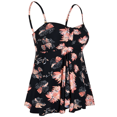 thumbnail image 3 of Hilor Women's Flyaway Tankini Top Bandeau Swimsuit Flowy Bathing Suit Tummy Control Swimwear, 3 of 7