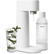 Mysoda Ruby 2 Sparkling Water Maker Soda Machine 1L Bottle White Silver Manual Carbonator