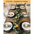thumbnail image 4 of 15 Inch Round Placemats Set of 6, Black Green Snowman Christmas Non Slip Heat Insulation PP Table Mats, Xmas Tree Snowflake Elk Gifts Washable Place Mats for Kitchen Dining Party Table Decor, 4 of 7