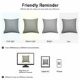 thumbnail image 6 of PiccoCasa 18" x 18" Cotton Linen Throw Pillowcases Set of 2, Gray, 6 of 7