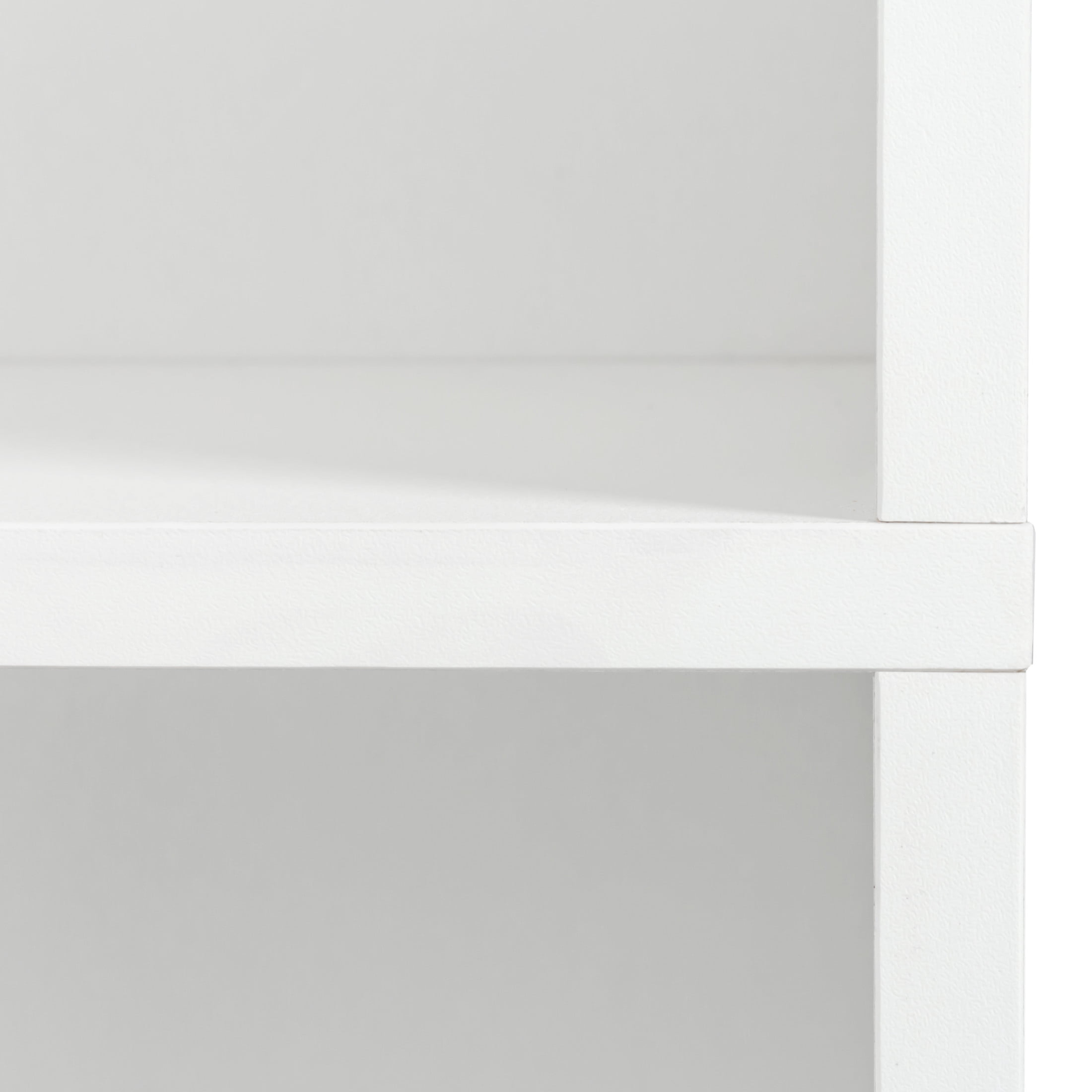 Noble House Trent 74.8" Freestanding Side Cabinet, Wooden Doors and Fixed Shelves, for Kitchen, Dining Room, White