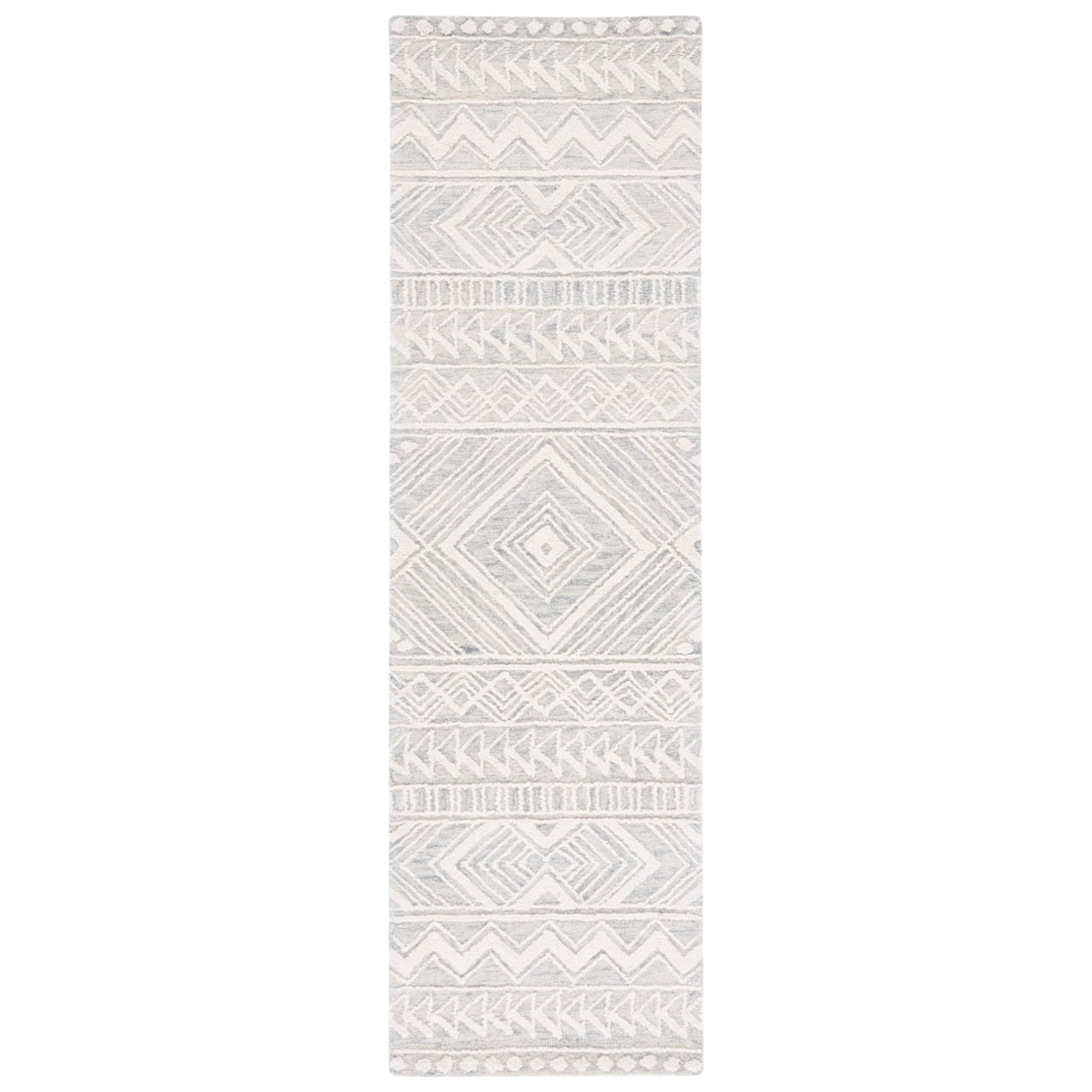 SAFAVIEH Metro Padraic Medallion Area Rug, Light Grey/Ivory, 4' x 6'