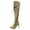 Khaki, variant on Boots for Women Women's Over The Knee Thigh High Heel Stretch Over The Knee Boots (Khaki,9)