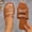 #154-Brown, variant on Wowcloth Women's Fashion Open-Toe Sandals – Comfortable Flat Sole with Round Square Toe Design, Plus Size & Solid Color for Versatile Casual Outdoor Wear