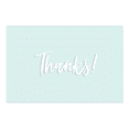 thumbnail image 3 of Lady Jayne Flat-Panel Thank You Note Cards With Envelopes, 5-1/2" x 3-1/2", Turquoise/Black, Pack Of 50 Cards, 3 of 5
