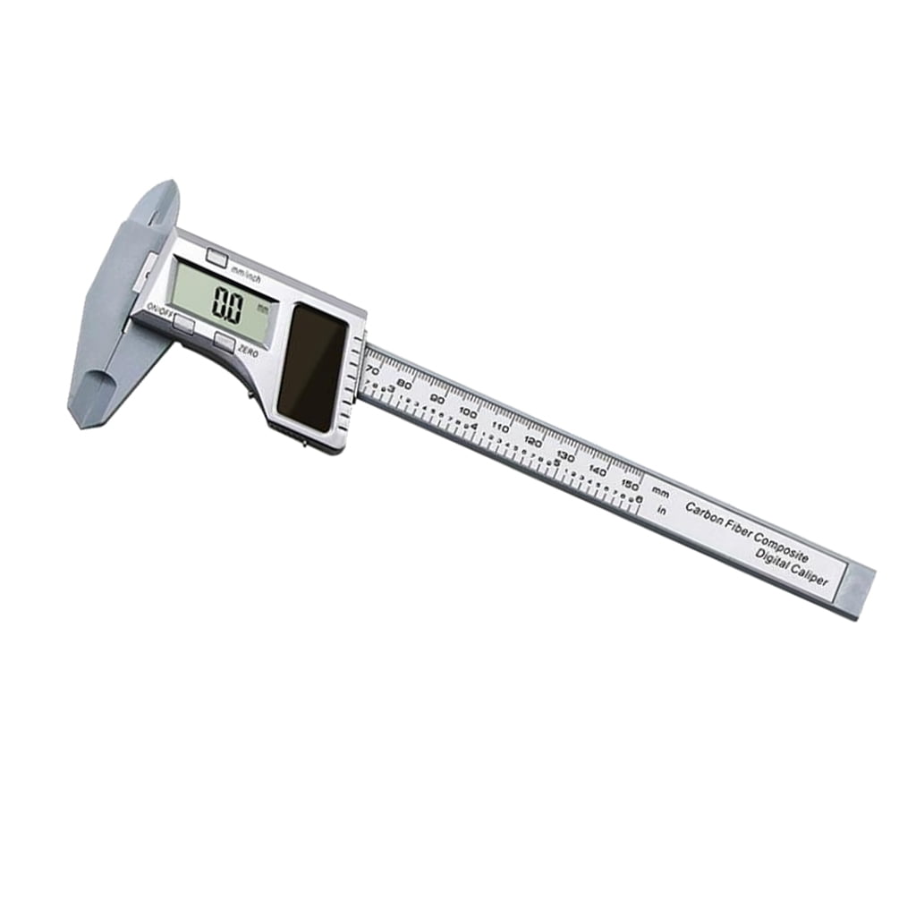 Solar Power Electronic Digital Vernier Caliper, LCD Gauge Micrometer, 150mm 6 Inch Ruler Measuring Tool