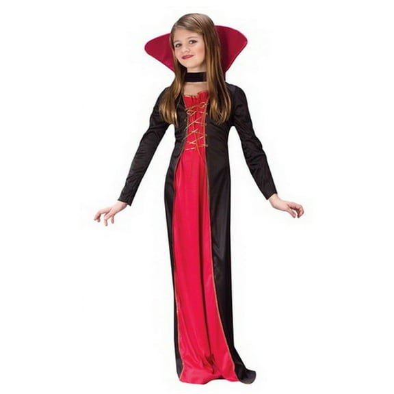 Fun World Victorian Vampiress Girl's Halloween Fancy-Dress Costume for Child, S (4-6)