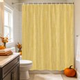 thumbnail image 3 of Yellow Linen Texture Shower Curtain Set - Small 36" x 72" Washable Bathtub Curtain with 12 Hooks, Modern Minimalist Art Waterproof Fabric Stall Shower Curtains for Bathroom/Bathtub Décor, 3 of 6
