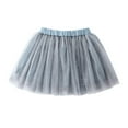 thumbnail image 2 of Embroidery Tulle Tutu Skirt with Plaid Striped Rainbow Flower for Girls 1-10 Years Pretty Princess Dancing Skirt for Birthday Party and Holiday, 2 of 4