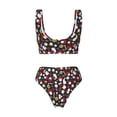 thumbnail image 5 of Daiia Rose Rabbit Women's Bikini Set Two Piece Swimsuit High Waisted Bikini Adjustable Straps Bikini Perfect for Beach, Pool, and Summer Vacation-XX-Large, 5 of 9