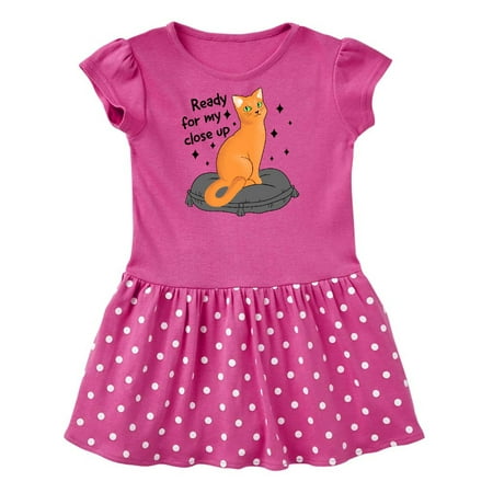 

Inktastic Pretty Cat Ready For a Close Up Gift Baby Girl Dress