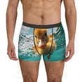 thumbnail image 1 of Balery Underwater Swimming Duck Calzoncillos bóxer para hombre, ropa interior de algodón suave y transpirable con cinturilla de nailon-XX-Large, 1 of 5