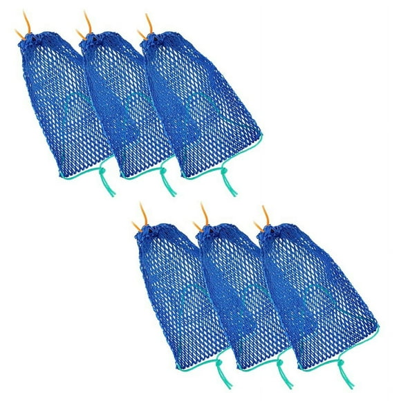 6Pcs Crab Trap Bait Bag with Locker Portable Fish Trap Outdoor Crab Snare Mesh BaiXL18537