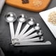 thumbnail image 1 of unbranded 1Jgo Cucharas Medidoras De Acero Inoxidable Plata Para Medir Líquidos Y Polvos En Cocina, 1 of 7